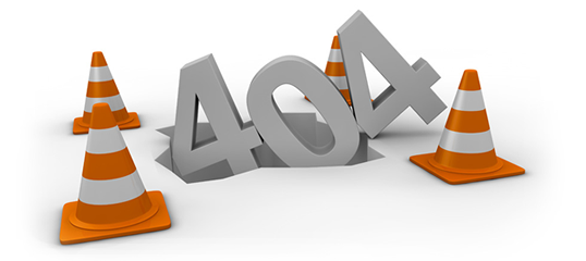 Erro 404, página não encontrada